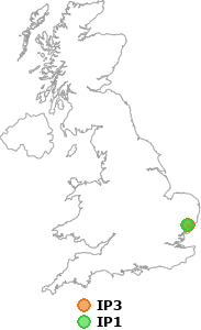 map showing distance between IP3 and IP1