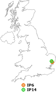 map showing distance between IP6 and IP14
