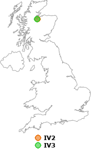 map showing distance between IV2 and IV3