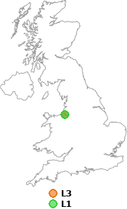 map showing distance between L3 and L1