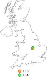 map showing distance between LE3 and LE4