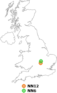 map showing distance between NN12 and NN6