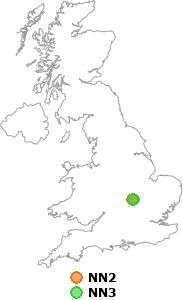 map showing distance between NN2 and NN3