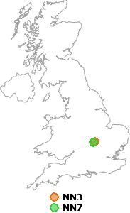 map showing distance between NN3 and NN7