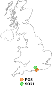 map showing distance between PO3 and SO21