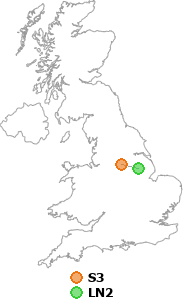 map showing distance between S3 and LN2