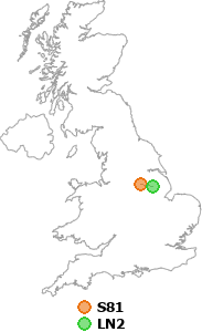 map showing distance between S81 and LN2