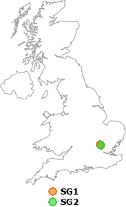 map showing distance between SG1 and SG2