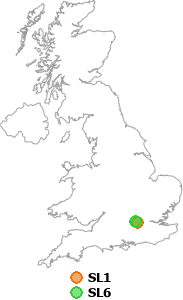 map showing distance between SL1 and SL6