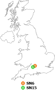 map showing distance between SN6 and SN15