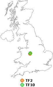 map showing distance between TF2 and TF10