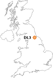 map showing location of DL3