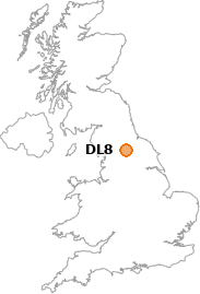 map showing location of DL8
