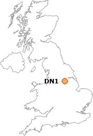 map showing location of DN1