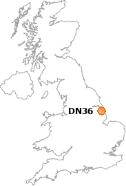 map showing location of DN36