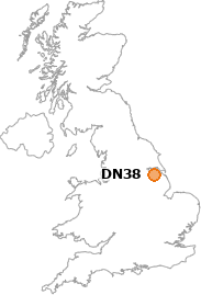 map showing location of DN38
