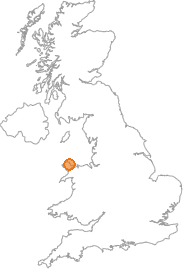 map showing location of Dulas, Isle of Anglesey