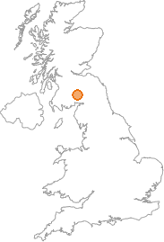 map showing location of Dumcrieff, Dumfries and Galloway