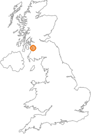 map showing location of Dundonald, South Ayrshire