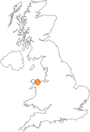 map showing location of Dwygyfylchi, Conwy