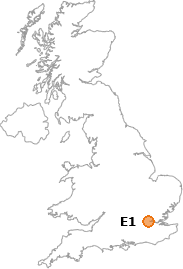 map showing location of E1