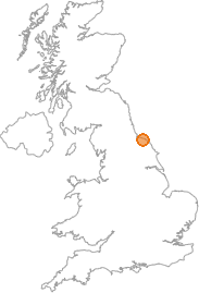 map showing location of Easington, Redcar and Cleveland