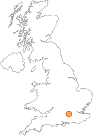 map showing location of Easthampstead, Berkshire
