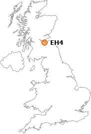 map showing location of EH4