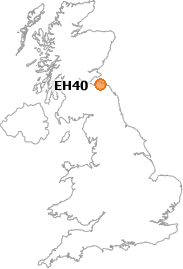 map showing location of EH40