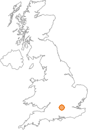 map showing location of Exlade Street, Oxfordshire