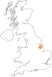 map showing location of Faldingworth, Lincolnshire