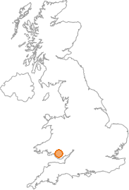 map showing location of Ferndale, Rhondda Cynon Taff