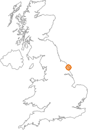 map showing location of Filey, North Yorkshire