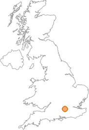 map showing location of Finchampstead, Berkshire