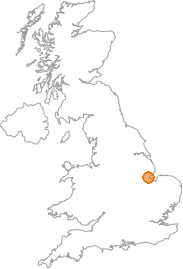 map showing location of Fishtoft, Lincolnshire