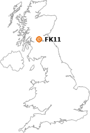 map showing location of FK11