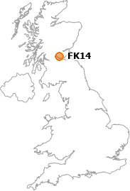 map showing location of FK14
