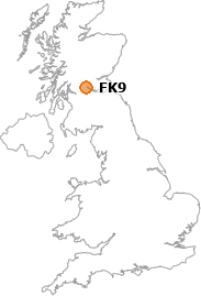 map showing location of FK9