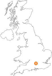 map showing location of Frilsham, Berkshire