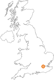 map showing location of Fulham Palace Road, Greater London