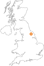 map showing location of Gilling East, North Yorkshire