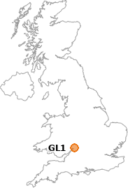 map showing location of GL1