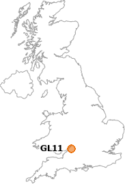 map showing location of GL11