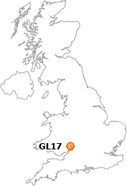map showing location of GL17