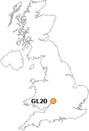 map showing location of GL20