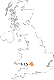 map showing location of GL5