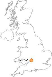 map showing location of GL52