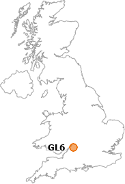 map showing location of GL6