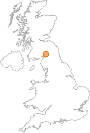 map showing location of Glendearg, Dumfries and Galloway