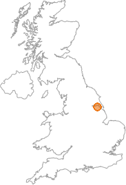 map showing location of Goxhill, North Lincolnshire